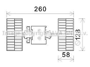 AVA QUALITY COOLING ms8645 -  Электродвигатель, вентиляция салона
